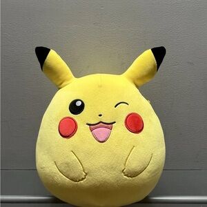 Pokemon Pikachu Winking Plush - Yellow and Black